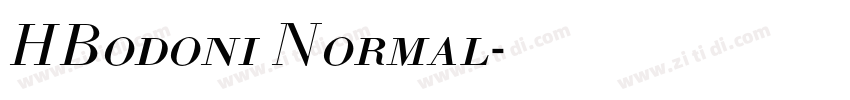HBodoni Normal字体转换